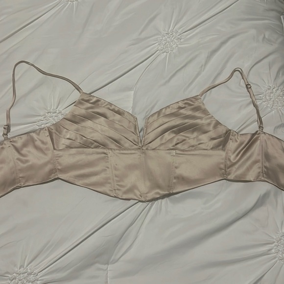 Revolve | Superdown Corset Bustier Pleated Top - Picture 4 of 7